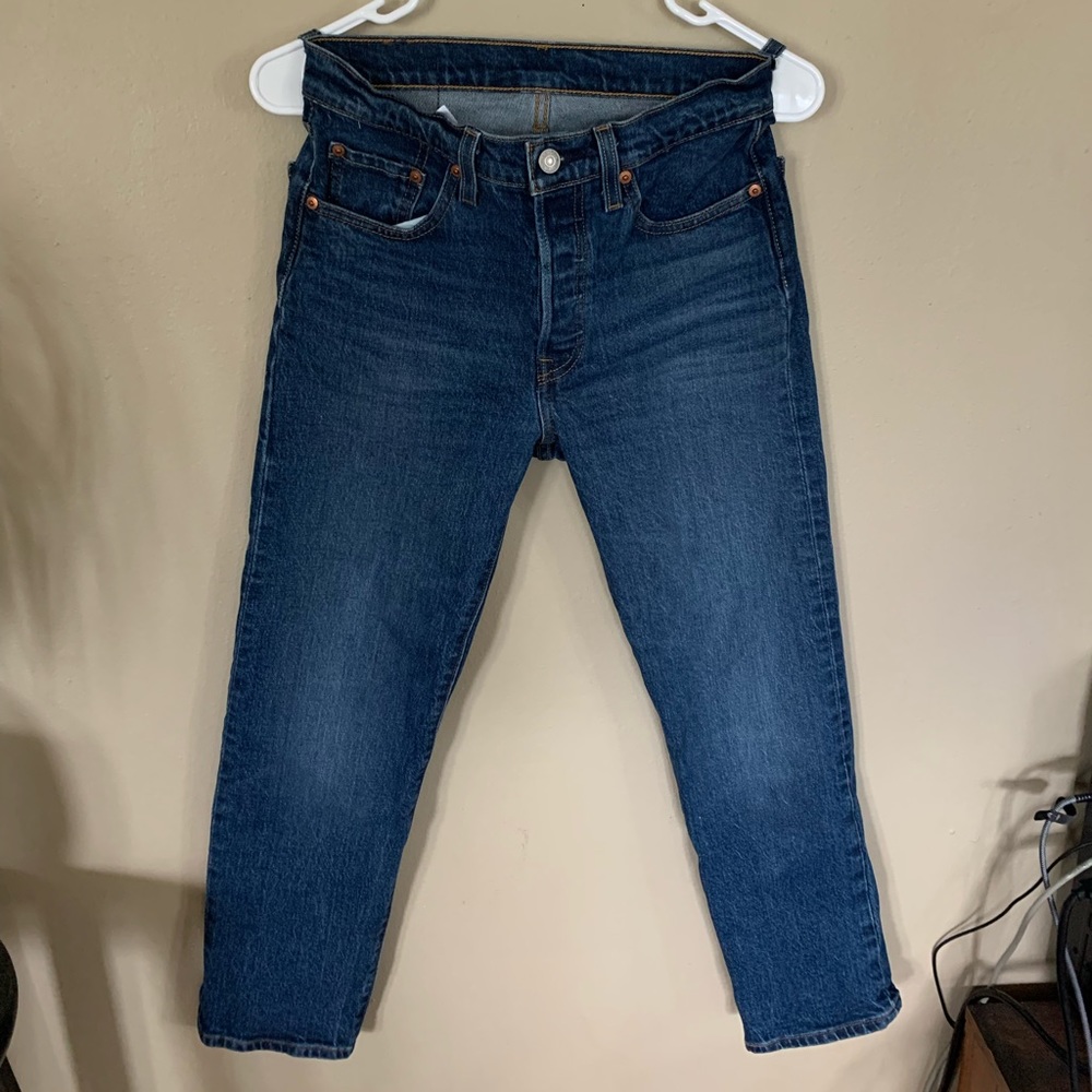 High rise Levi jeans